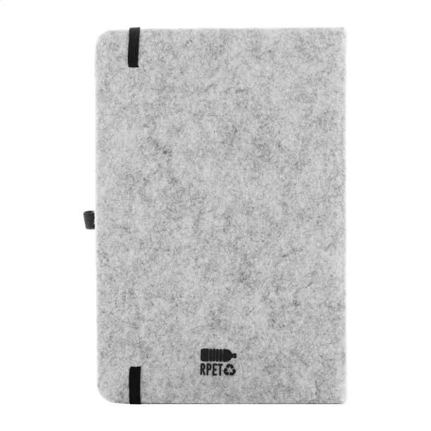 Refelt Note RPET felt notebook Grey
