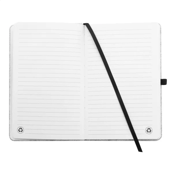 Refelt Note RPET felt notebook Grey