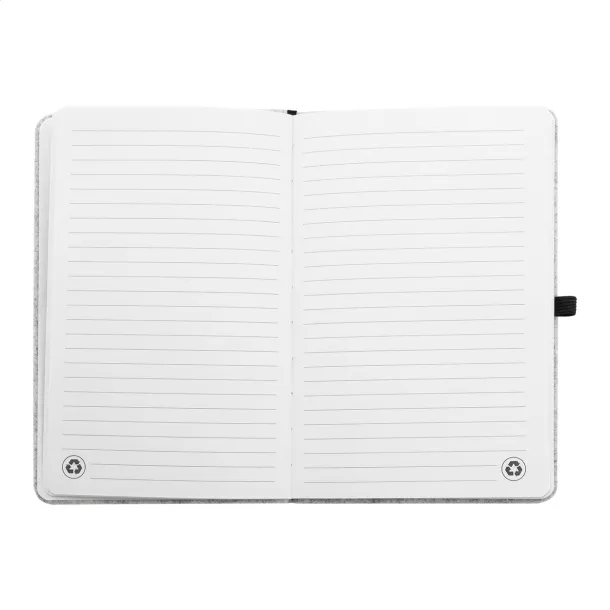 Refelt Note RPET felt notebook Grey