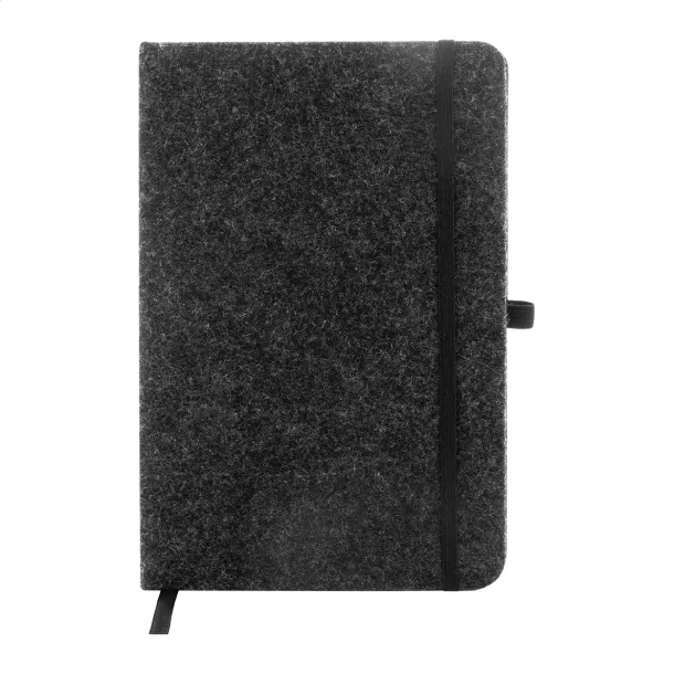 Refelt Note notes od RPET filca, A5 Tamno siva