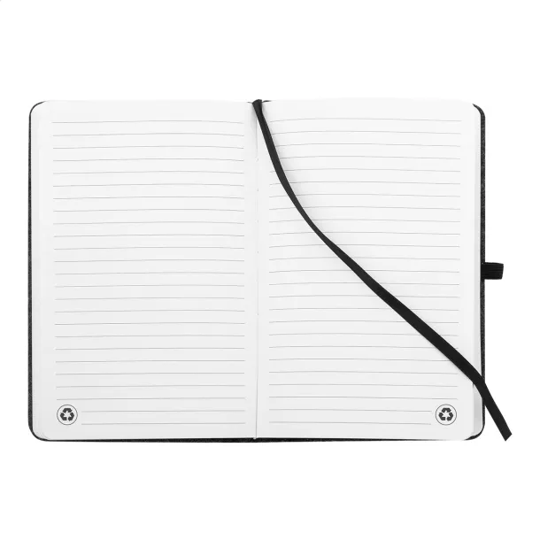 Refelt Note notes od RPET filca, A5 Tamno siva