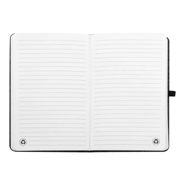 Refelt Note RPET felt notebook Dark grey