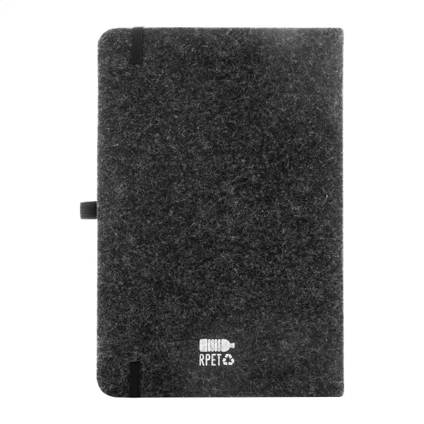Refelt Note notes od RPET filca, A5 Tamno siva