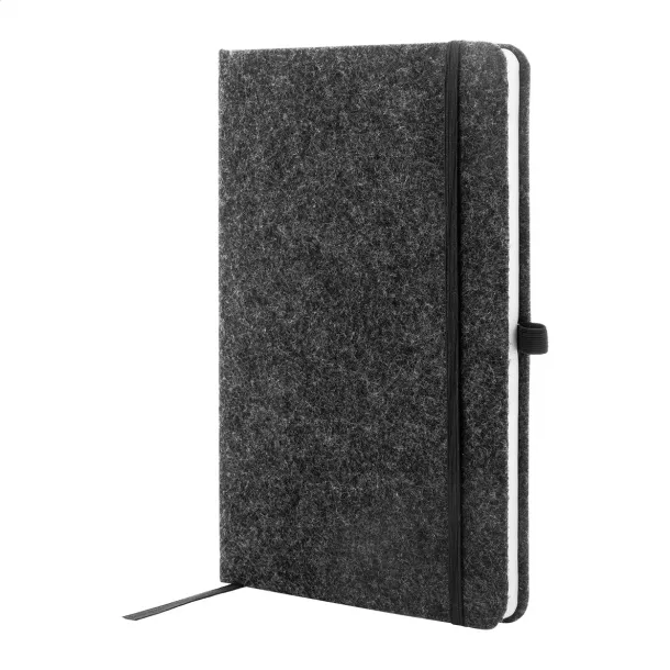 Refelt Note notes od RPET filca, A5 Tamno siva