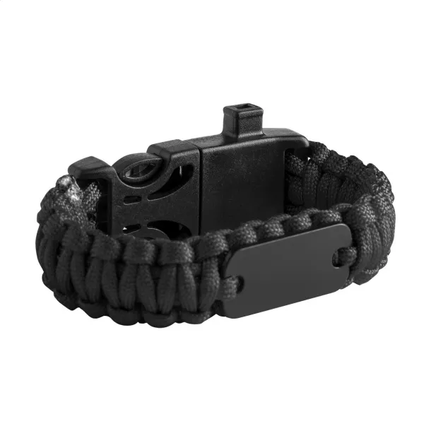 Peary survival bracelet Black