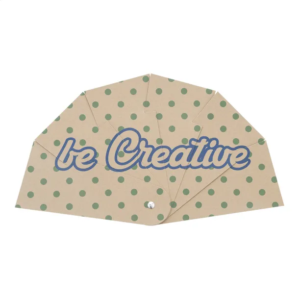 Folbreeze Eco custom hand fan Natural