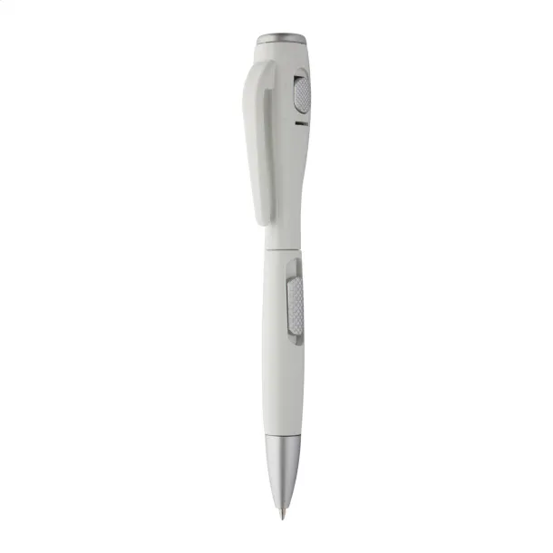 Docnote ballpoint pen with flashlight White