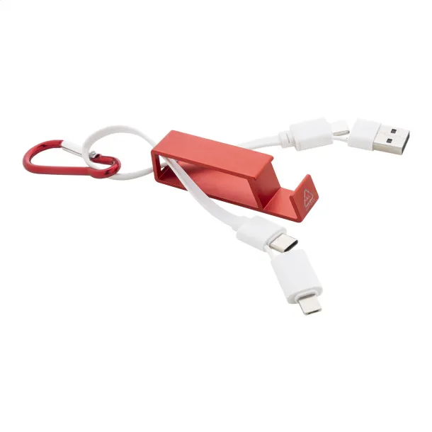 Cappy USB charger cable Red