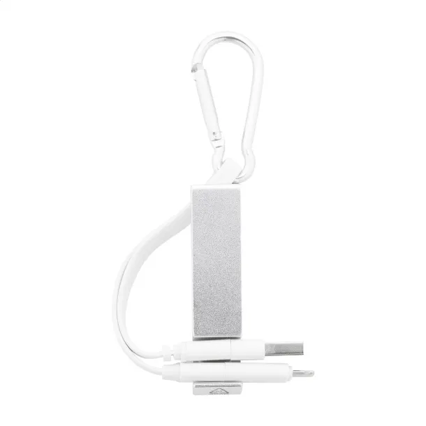 Cappy USB charger cable Silver