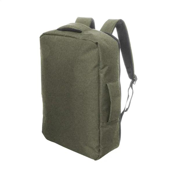 Eaton RPET torba za dokumente/ruksak, 15" Zelena