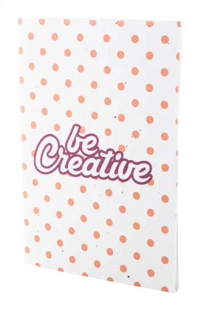 CreaNote A5 Seed custom seed paper notebook White