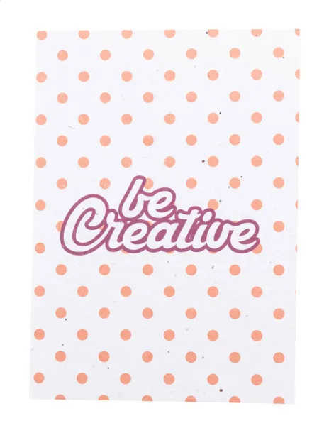CreaNote A5 Seed personalizirani notes s papirom sa sjemenkama Bijela