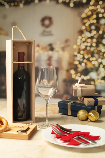 VinoBox poklon kutija za vino po narudžbi Prirodna