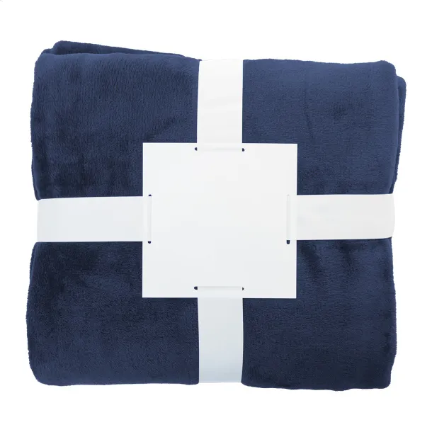 Vantaa RPET flanel deka, 260 g/m² Tamno plava