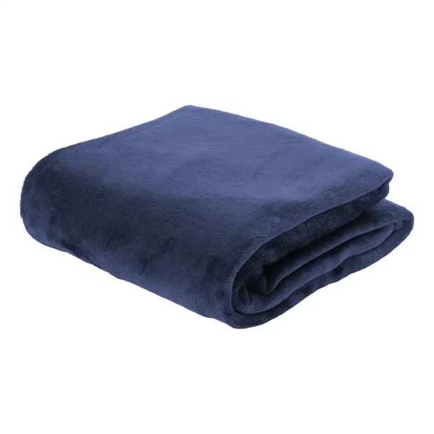 Vantaa RPET flanel deka, 260 g/m² Tamno plava