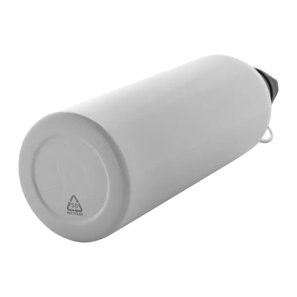 Pressuto XL recycled stainless steel bottle White
