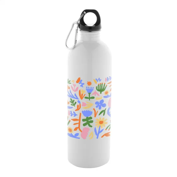 Pressuto XL recycled stainless steel bottle White