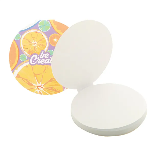 CreaStick Circle custom sticky notepad White