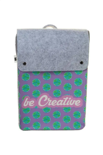 CreaFelt Back II custom RPET backpack White Grey