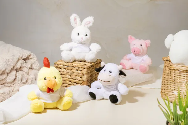 Remoo RPET plush cow White