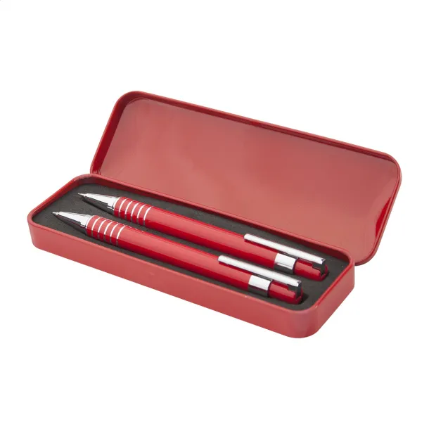 Twinox pen and pencil set Red