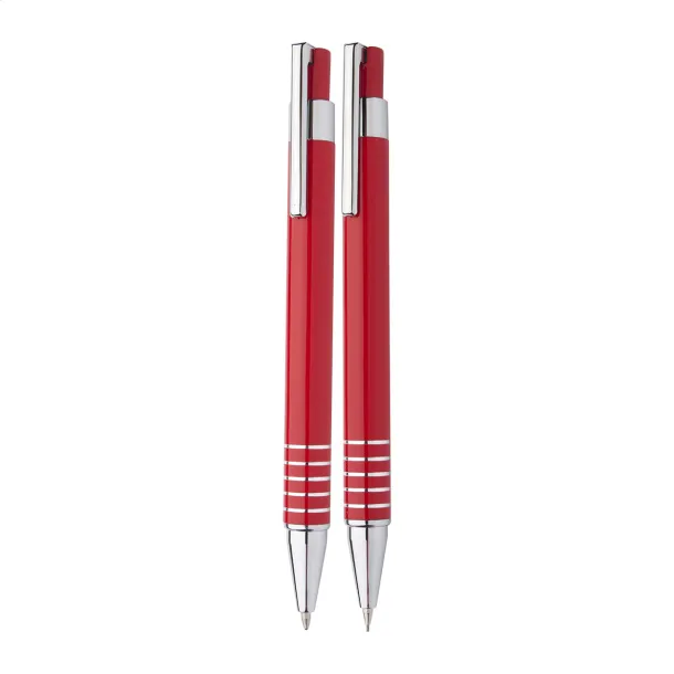 Twinox pen and pencil set Red