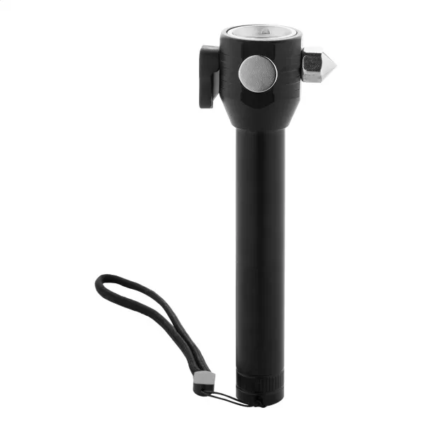 Hemmerg emergency hammer flashlight Black