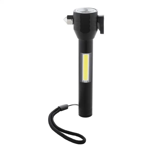 Hemmerg emergency hammer flashlight Black