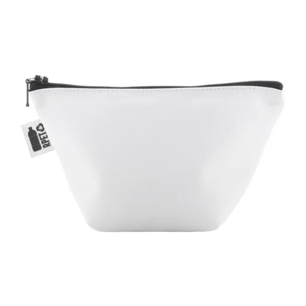 CreaBeauty Trapeze S personalizirana toaletna torbica Crna Bijela