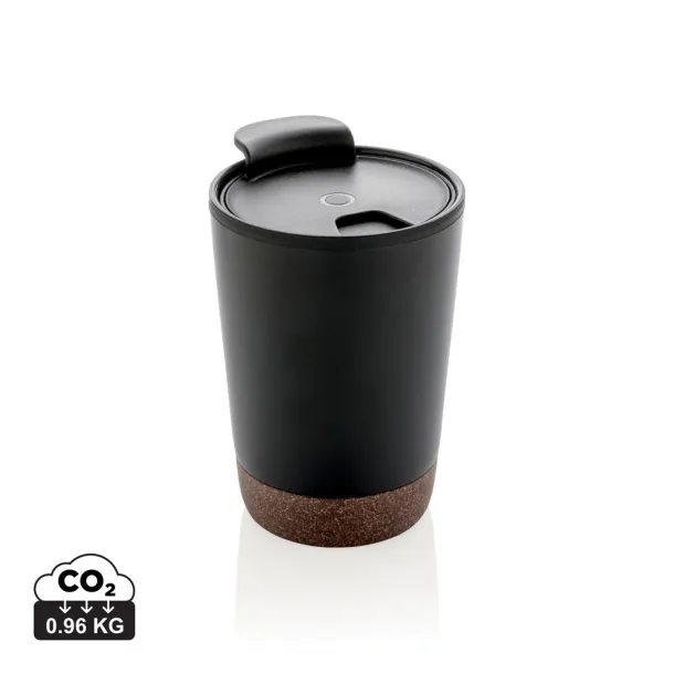  GRS RPP stainless steel cork coffee tumbler - XD Collection Black