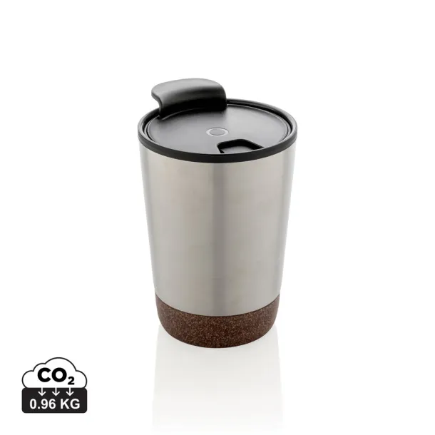  GRS RPP stainless steel cork coffee tumbler - XD Collection Silver