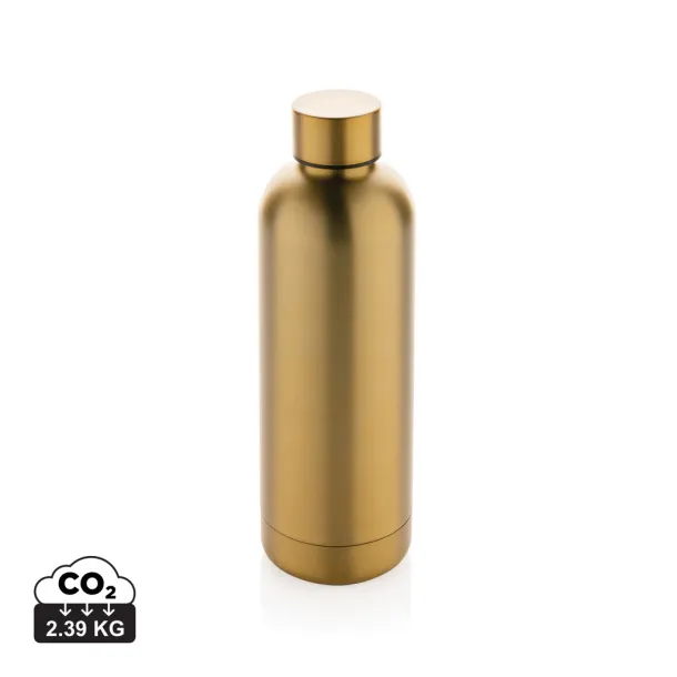  RCS Recycled stainless steel Impact vacuum bottle - XD Collection gold