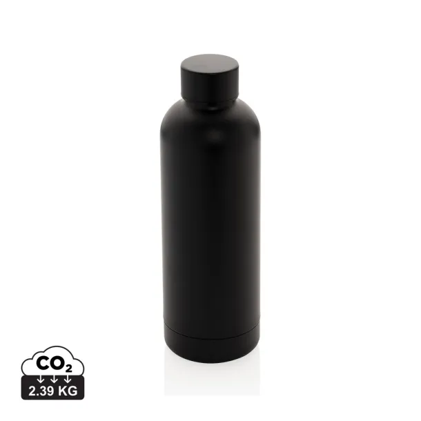  RCS Recycled stainless steel Impact vacuum bottle - XD Collection Black