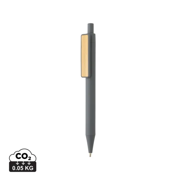  GRS RABS kemijska olovka s kopčom od bambusa - XD Collection Cool Grey 9