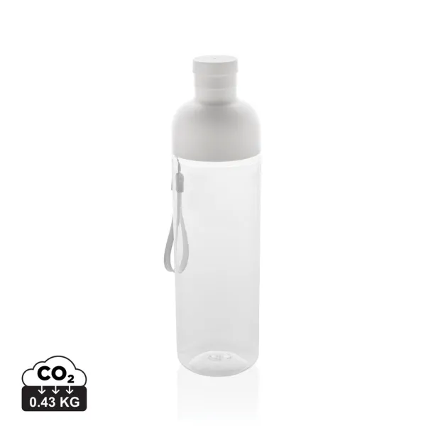  Impact RCS recycled PET leakproof water bottle 600ML - XD Collection White