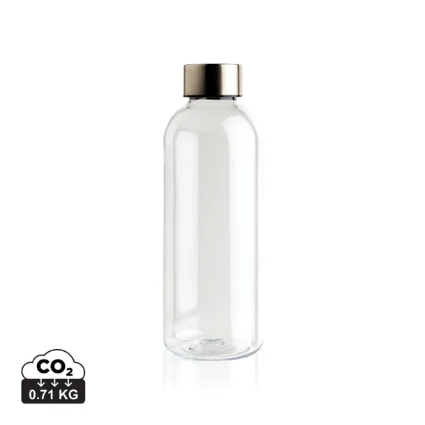  Leakproof water bottle with metallic lid - XD Collection Transparent
