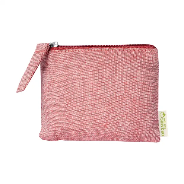 Florin cotton purse Red