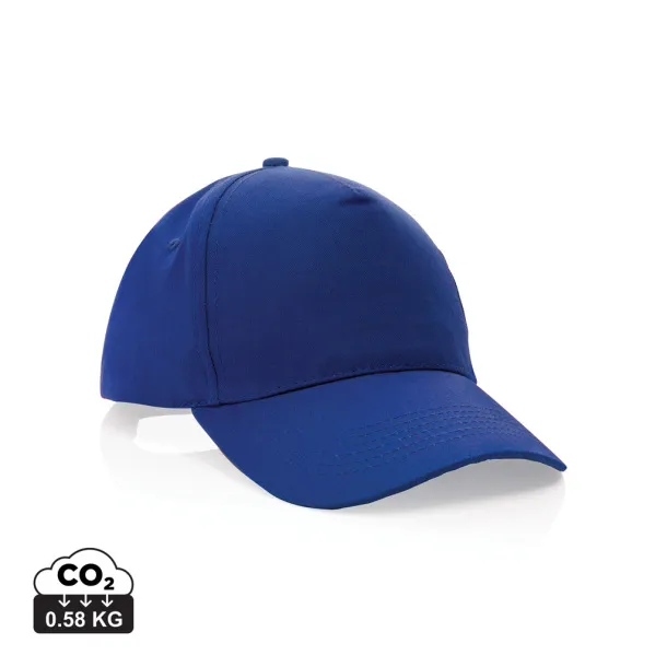 Impact 190gr kapa šilterica od recikliranog pamuka s AWARE™ tragačem - 5 panela - XD Collection Plava