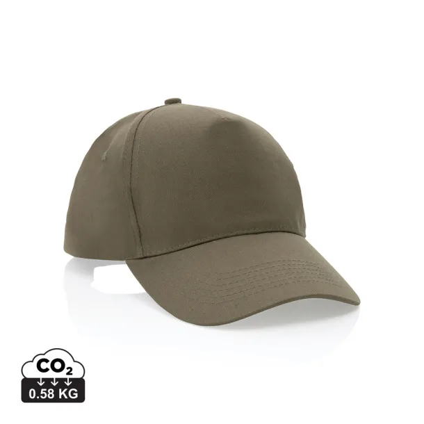 Impact 5 panel 190gr Rcotton cap with AWARE™ tracer - XD Collection Green