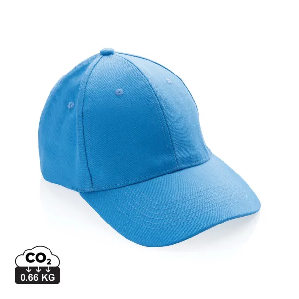 Impact 6 panel 280gr Rcotton cap with AWARE™ tracer - XD Collection tranquil blue