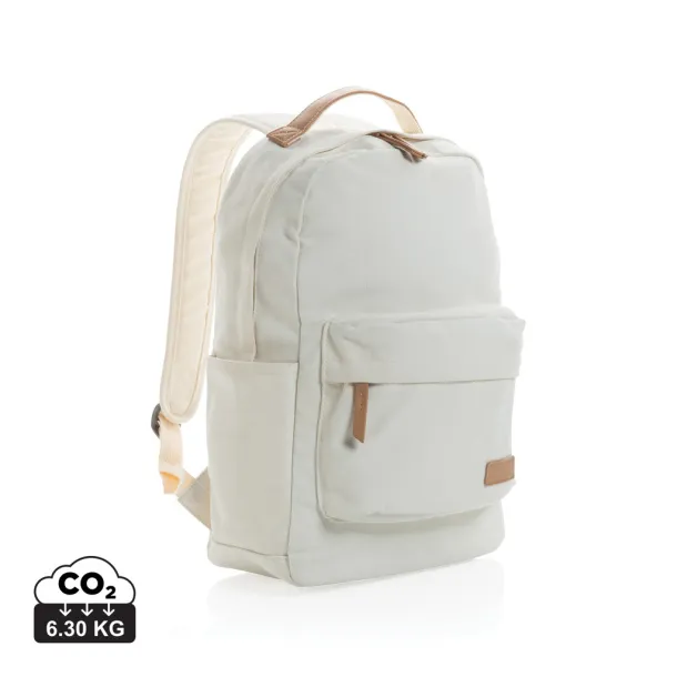  Impact AWARE™ 16 oz. recycled canvas backpack - XD Collection Bijela
