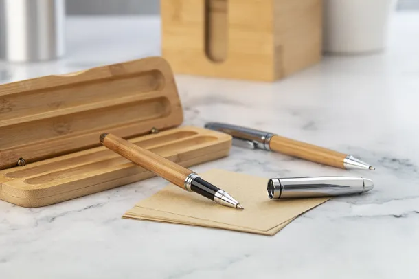 Chimon bamboo pen set Natural