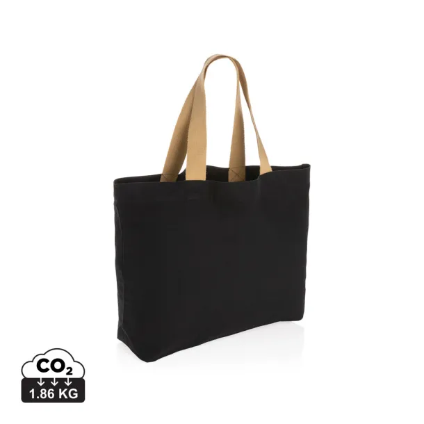  Impact AWARE™ recycled canvas large tote 240 gsm undyed - XD Collection Black