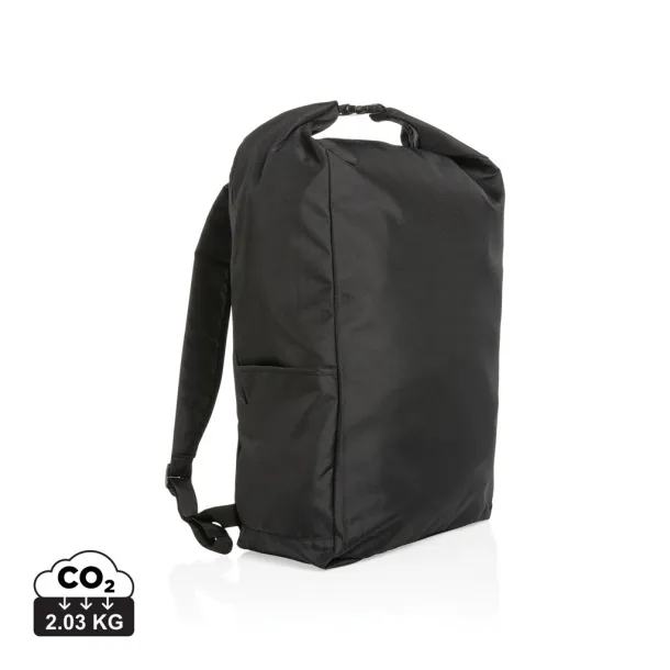  Impact AWARE™ RPET lightweight rolltop backpack - XD Collection Black