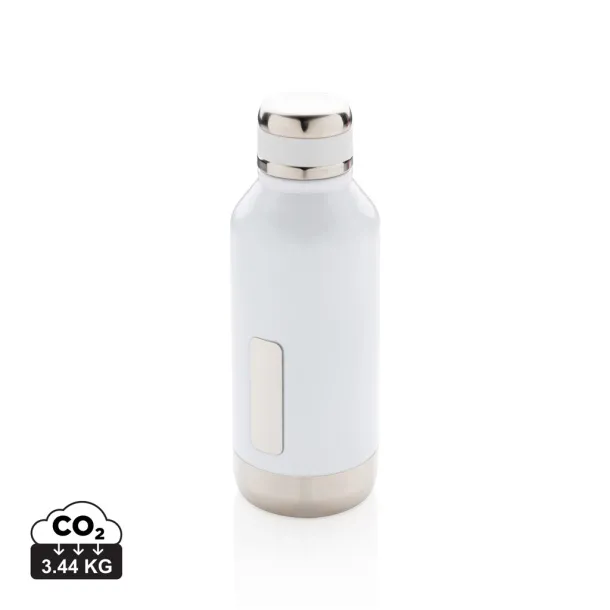  Leak proof vacuum bottle with logo plate - XD Collection White
