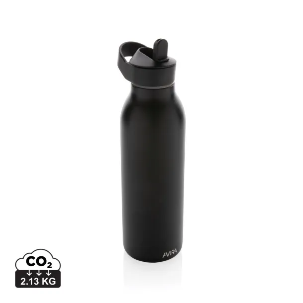 Avira Ara fliptop boca za vodu od RCS re-čelika, 500 ml - Avira Crna