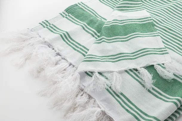 Myrtos beach towel Green