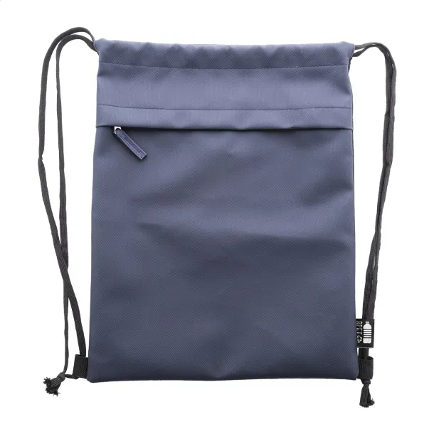 Pudrow RPET drawstring bag Dark blue