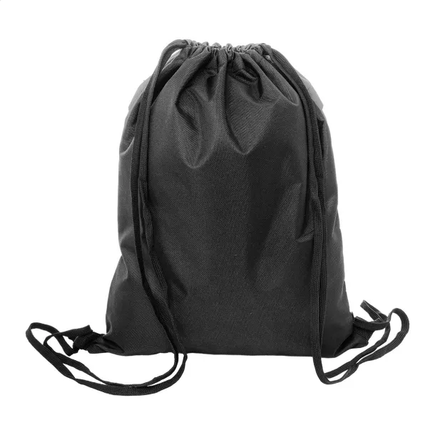 Pudrow RPET drawstring bag Black