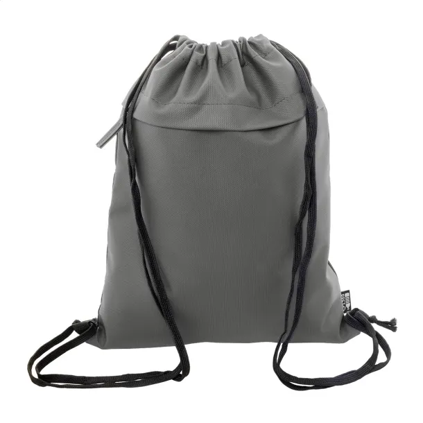 Pudrow RPET drawstring bag Grey